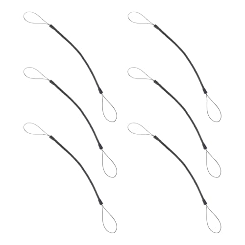 YARNOW 6 Stück Handyriemen Stiftband ausziehbar Halterung für einen Stylus-Stift Mini-Lanyard elastischer Lanyard Stift am Trageband Bungee-Lanyard Seil Black YARNOW 6 Stück Handyriemen Stiftband ausziehbar Halterung für einen Stylus-Stift Mini-Lanyard elastischer Lanyard Stift am Trageband Bungee-Lanyard Seil Black von YARNOW