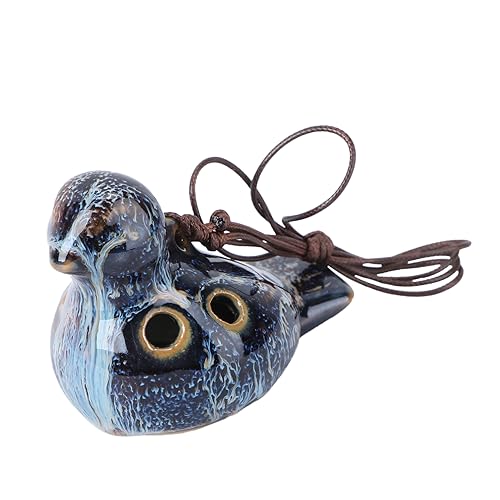 YARNOW 6Löcher Ocarina Musikinstrument Für Anfänger Und Profis Vogelform Keramikflöte Mit Ergonomischem Design Für Musikliebhaber Und von YARNOW
