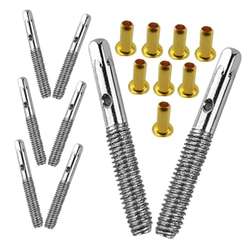 YARNOW 8 Sätze Saitenschraubenzubehör klavier stimmen versorgung Klavierparts klavier stimmstift buchse Stimmgerät für Klavier Instrumentenzubehör Klavier Werkzeug Metall von YARNOW