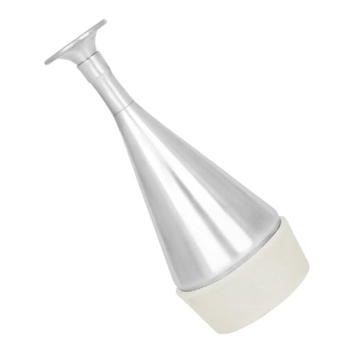 YARNOW Aluminiumlegierter Trompeten Dämpfer Gerader Cornet Mute Leiser Horn Dämpfer für Mühelose Installation für Übungssitzungen Silberfarben von YARNOW