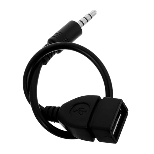 YARNOW Auto-Audiokabel USB kopfhörer Adapter USB Auto ladeadapter Gummi Black YARNOW Auto-Audiokabel USB kopfhörer Adapter USB Auto ladeadapter Gummi Black von YARNOW