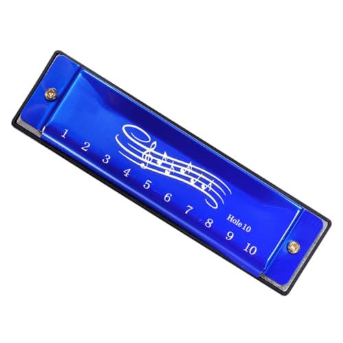 YARNOW Harmonisches Mundharmonicas Für Mundharmonika Musikinstrumente Mundharmonika Musikinstrumente Schlüssel Mundharmonika Für Anfänger Blau Metall von YARNOW