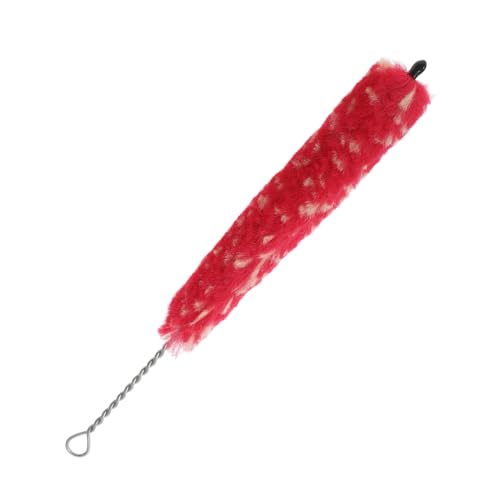 YARNOW Klarinetten-Reinigungsbürste Klarinetten-Reinigungsstäbchen Trompetenreinigungsbürsten Saxophon-Reinigungsbürsten Trompetenbürste Piccolo-Reinigungsstab Plüsch rot von YARNOW
