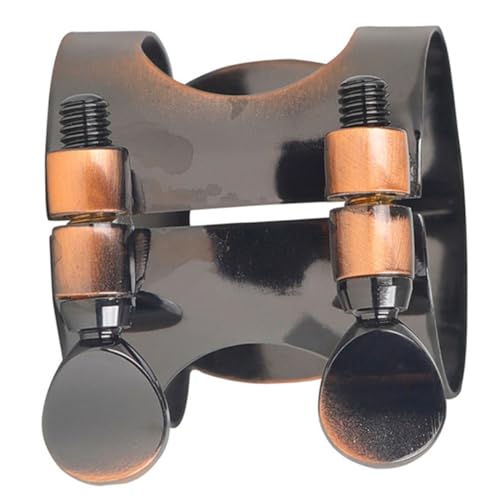 YARNOW Messing Mundstücksligatur Clip für Saxophon und Klarinette Hochwertiges Material Langlebig Einfach zu Installieren Stabilisiert die Röhre für Optimale von YARNOW