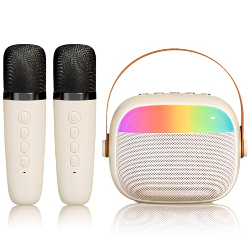 YARNOW Mikrofon-Set Karaoke-Maschine für Erwachsene Tragbare Mini-Karaokemaschine Mini-Karaoke-Maschine mit Lautsprecher Karaoke-Lautsprecher tragbares Karaoke Abs Beige YARNOW Mikrofon-Set Karaoke-Maschine für Erwachsene Tragbare Mini-Karaokemaschine Mini-Karaoke-Maschine mit Lautsprecher Karaoke-Lautsprecher tragbares Karaoke Abs Beige von YARNOW
