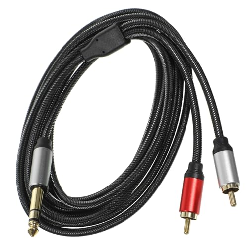 YARNOW Poliges Audioübertragungskabel Dual Rca Robustes Adapterkabel für Mikrofone Lautsprecher und Mischpulte Hohe Signalübertragung von YARNOW