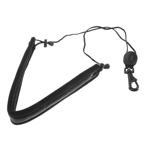 YARNOW Saxophongurt Halsband für Altsaxophon Saxophon-Tragegurt Saxophon-Schultergurt Saxophon-Komfortgurt Geschirr für Saxophonisten Saxophon -Spielband Stoff Black von YARNOW