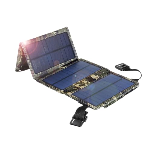 YARNOW Solar-Ladegerät, Solarpanel, zusammenklappbar, Solarladegerät für Mobiltelefone, vielseitiges Solarladegerät für den Außenbereich, USB-Solar-Ladegerät, Powerbank YARNOW Solar-Ladegerät, Solarpanel, zusammenklappbar, Solarladegerät für Mobiltelefone, vielseitiges Solarladegerät für den Außenbereich, USB-Solar-Ladegerät, Powerbank von YARNOW