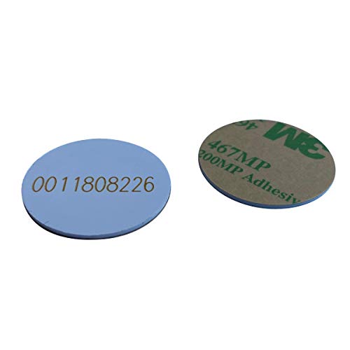 RFID-Aufkleber 125 kHz EM4100 PVC-Material 1 mm dick ID Coin Schlüsselanhänger nur lesbar 100 Stück von YARONGTECH