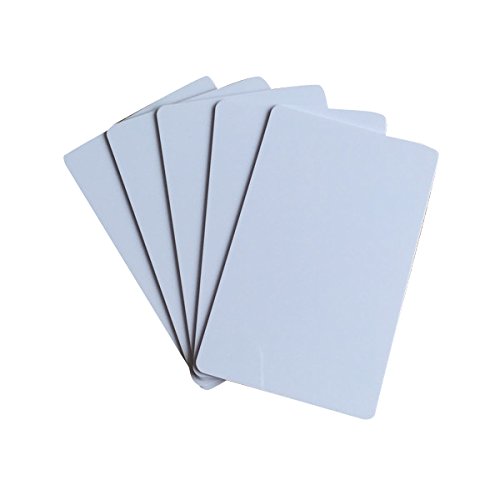 Tintenstrahl PVC Karten (10 Stück) inkjet Bedruckbar und Wasserdicht Kompatibel für alle Tintenstrahl Drucker Drucken,Doppelseitig Bedruckbar von YARONGTECH