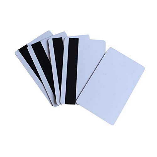 YARONGTECH 200pcs PVC leere weißer Plastikkarten 30 Mil LoCo Magnetkarten -Mag-Streifen bedruckbaren für Kartendrucker CR80 von YARONGTECH