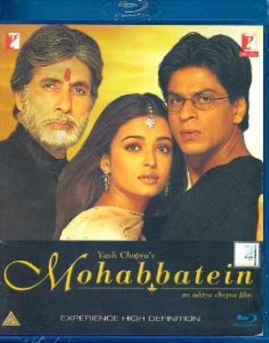 MOHABBATEIN BLU-RAY (Hindi mit englischem Untertitel) ~ Bollywood ~ India ~ 2000 ~ Amitabh Bachchan, Shah Rukh Khan, Aishwarya Rai von YASH RAJ FILMS