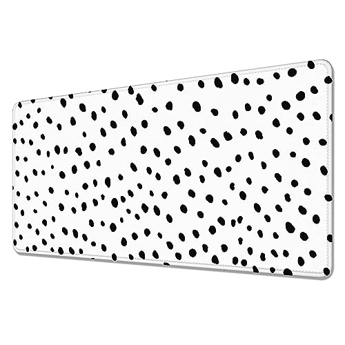 Schreibtischunterlage, großes Gaming-Mauspad, rutschfeste Gummiunterseite mit genähten Kanten, wasserdichtes Mauspad, Schreibtischunterlage für Arbeit, Spiel, Büro (80 x 40 cm) von YASHILAIYA