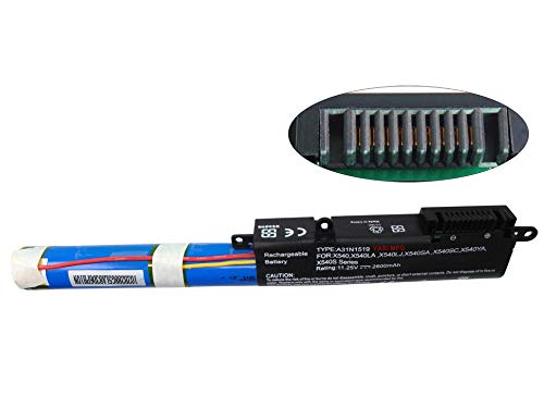 YASI MFG® 11.25V 2600mAh Laptop Akku A31N1519 für ASUS X540 X540LA X540LJ X540SA X540SC X540Y X540YA X540S X540SA F540 F540L F540LA F540S F540SA F540Y R540 R540L R540LA R540S R540SA R540Y S540R von YASI MFG