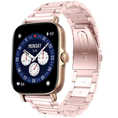 Armband Kompatibel mit Amazfit GTS 4, 20mm Edelstahl Metall Uhrenarmband für Amazfit GTS 4 Mini, Amazfit GTS 3, GTS 2, GTS 2 Mini, GTS 2e, Amazfit GTR 42mm, Amazfit Bip, Bip U, Amazfit Pop, Pop Pro Armband Kompatibel mit Amazfit GTS 4, 20mm Edelstahl Metall Uhrenarmband für Amazfit GTS 4 Mini, Amazfit GTS 3, GTS 2, GTS 2 Mini, GTS 2e, Amazfit GTR 42mm, Amazfit Bip, Bip U, Amazfit Pop, Pop Pro von YASPARK
