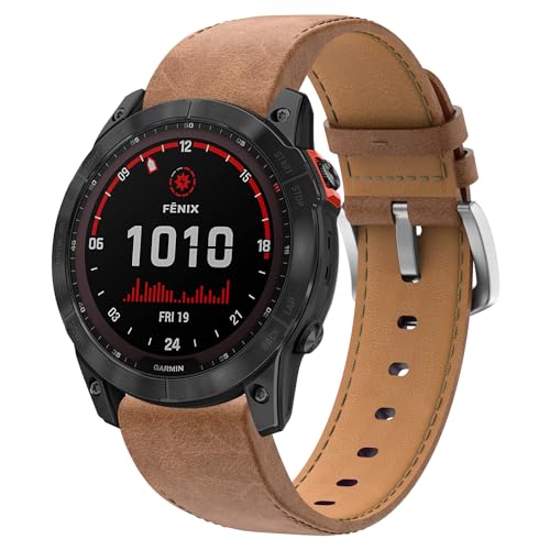 Armband Kompatibel mit Fenix 8 47mm/Fenix 7/Fenix 6/Fenix 5, 22mm Echtleder Ersatzarmband QuickFit Armband Kompatibel mit Fenix 6 Pro/Fenix 5 Plus/Fenix 7 Solar/Forerunner 945/935, S62/S60, Instinct Armband Kompatibel mit Fenix 8 47mm/Fenix 7/Fenix 6/Fenix 5, 22mm Echtleder Ersatzarmband QuickFit Armband Kompatibel mit Fenix 6 Pro/Fenix 5 Plus/Fenix 7 Solar/Forerunner 945/935, S62/S60, Instinct von YASPARK