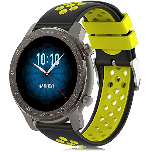 Armband für Amazfit GTR Armbänder, 22mm Silikon Ersatzarmband Sport Uhrenarmband für Amazfit GTR 47m, Amazfit GTR 2, GTR 2e, Amazfit GTR 3, Amazfit GTR 4, Amazfit Pace, Amazfit Stratos 2 2S 3 Armband für Amazfit GTR Armbänder, 22mm Silikon Ersatzarmband Sport Uhrenarmband für Amazfit GTR 47m, Amazfit GTR 2, GTR 2e, Amazfit GTR 3, Amazfit GTR 4, Amazfit Pace, Amazfit Stratos 2 2S 3 von YASPARK