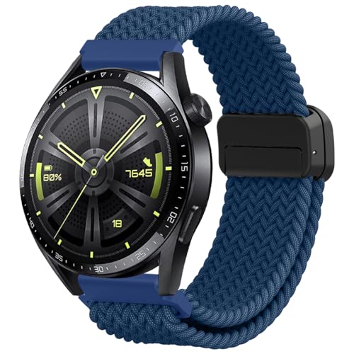 Armband für Huawei Watch GT4 46mm/GT3 46mm/GT2 46mm, 22mm Magnet Einstellbar Nylon Ersatzarmband für Huawei Watch GT4 Pro/GT3 Pro/GT2 Pro/GT2e/Galaxy Watch 3 45mm/Galaxy Gear S3 Frontier/Classic Armband für Huawei Watch GT4 46mm/GT3 46mm/GT2 46mm, 22mm Magnet Einstellbar Nylon Ersatzarmband für Huawei Watch GT4 Pro/GT3 Pro/GT2 Pro/GT2e/Galaxy Watch 3 45mm/Galaxy Gear S3 Frontier/Classic von YASPARK