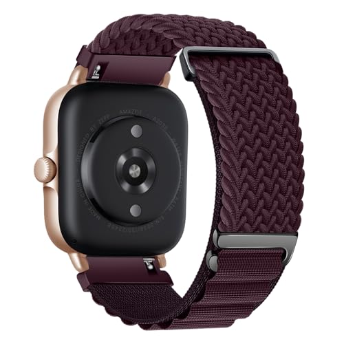 YASPARK Armband Kompatibel mit Amazfit GTS, 20mm Nylon Armband für Amazfit GTS 2, GTS 2 Mini, GTS 2e, GTS 3, GTS 4, GTS 4 Mini, Amazfit GTR 42mm, Amazfit Bip, Bip 3, Bip 3 Pro, Bip U, Bip U Pro von YASPARK