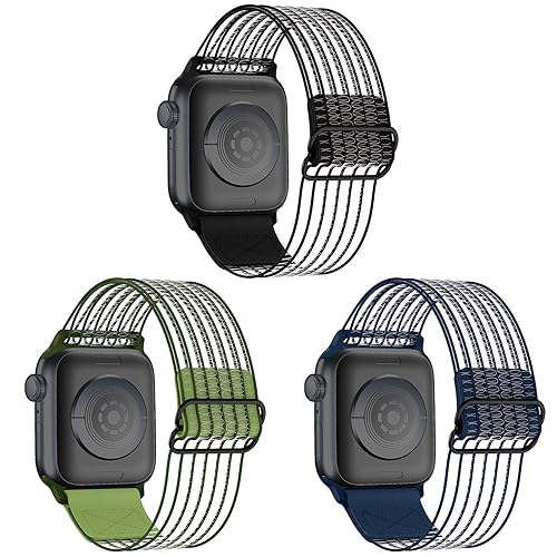 YASPARK Armband Kompatibel mit Apple Watch Armband 41mm 40mm 38mm, Atmungsaktives Wasserdichtes Sommer Armband für Apple Watch Ultra, iWatch Series 8/7/6/SE/5/4/3/2/1 von YASPARK