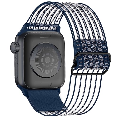 YASPARK Armband Kompatibel mit Apple Watch Armband 49mm 45mm 44mm 42mm, Atmungsaktives Wasserdichtes Sommer Armband für Apple Watch Ultra/Ultra 2, iWatch Series 9/8/7/6/SE/5/4/3/2/1 von YASPARK