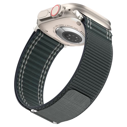 YASPARK Armband für Apple Watch Ultra 2 49mm, Nylon Ersatzarmband für Apple Watch Ultra/Ultra 2 49mm 46mm 45mm 44mm 42mm, iWatch Series 10/9/8/7/6/5/4/3/2/1/SE von YASPARK