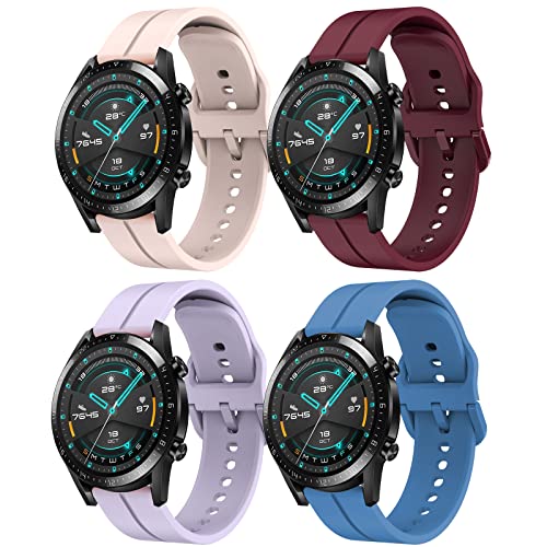 YASPARK Armband für Huawei Watch GT3 46mm/GT2 46mm/GT 46mm, 22mm Silikon Armband für Huawei Watch GT3 Pro/GT2 Pro/GT Pro/GT 2e/Galaxy Watch 46mm/Galaxy Watch 3 45mm/Gear S3 Frontier/Gear S3 Classic von YASPARK