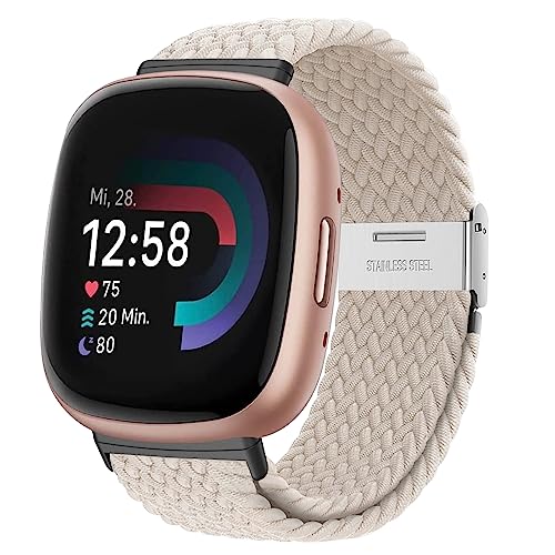 YASPARK Solo Loop Armband für Fitbit Versa 3, Verstellbarer Geflochtener Elastischer Sportarmband aus Nylon Armband für Fitbit Versa 3, Fitbit Versa 4, Fitbit Sense 2, Fitbit Sense YASPARK Solo Loop Armband für Fitbit Versa 3, Verstellbarer Geflochtener Elastischer Sportarmband aus Nylon Armband für Fitbit Versa 3, Fitbit Versa 4, Fitbit Sense 2, Fitbit Sense von YASPARK