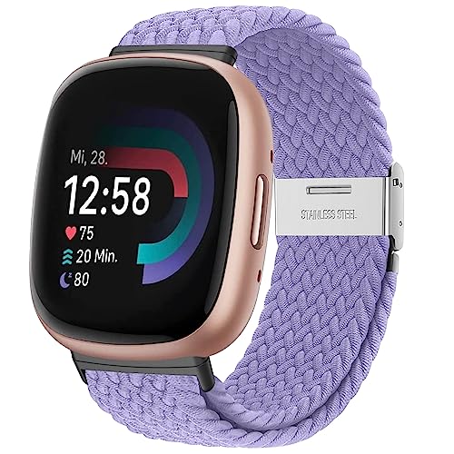 YASPARK Solo Loop Armband für Fitbit Versa 3, Verstellbarer Geflochtener Elastischer Sportarmband aus Nylon Armband für Fitbit Versa 3, Fitbit Versa 4, Fitbit Sense 2, Fitbit Sense YASPARK Solo Loop Armband für Fitbit Versa 3, Verstellbarer Geflochtener Elastischer Sportarmband aus Nylon Armband für Fitbit Versa 3, Fitbit Versa 4, Fitbit Sense 2, Fitbit Sense von YASPARK
