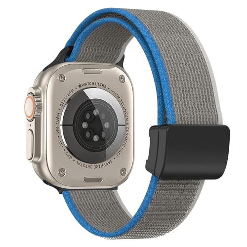 YASPARK Trail Loop Armband Kompatibel Mit Apple Watch Armband Ultra 49mm 45mm 44mm 42mm, Herren Damen Nylon Sport Armbänder für iWatch Series 9 8 7 6 5 4 3 2 1 SE Ultra 2 Ultra von YASPARK