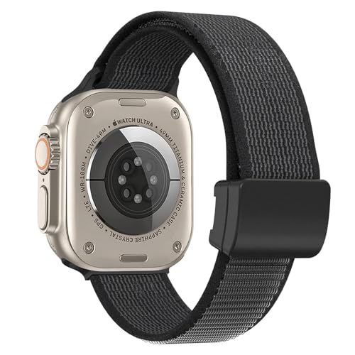 YASPARK Trail Loop Armband Kompatibel Mit Apple Watch Armband Ultra 49mm 45mm 44mm 42mm, Herren Damen Nylon Sport Armbänder für iWatch Series 9 8 7 6 5 4 3 2 1 SE Ultra 2 Ultra von YASPARK