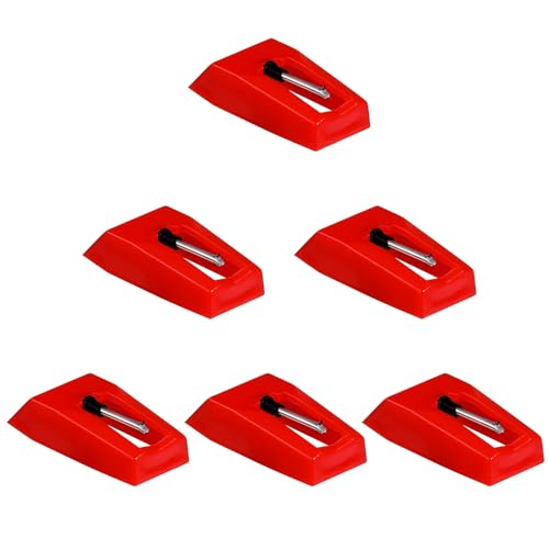 YASUOA 6er Pack Diamond Stylus für Plattenspieler, Hochwertige Ersatznadel für Diamantpatrone, Schallplattennadel für verbessertes Musikerlebnis, kompatibel mit verschiedenen Plattenspieler-Marken YASUOA 6er Pack Diamond Stylus für Plattenspieler, Hochwertige Ersatznadel für Diamantpatrone, Schallplattennadel für verbessertes Musikerlebnis, kompatibel mit verschiedenen Plattenspieler-Marken von YASUOA