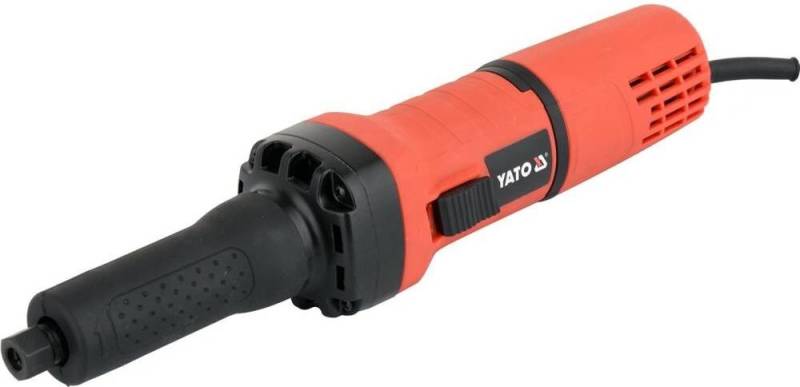 YATO Profi Elektro Geradeschleifer mit 750 Watt, variable Drehzahl von bis zu 30000 U/min, 6 mm Aufnahme, Stabschleifer elektrisch Hand Schleifer (YT-82080) von YATO