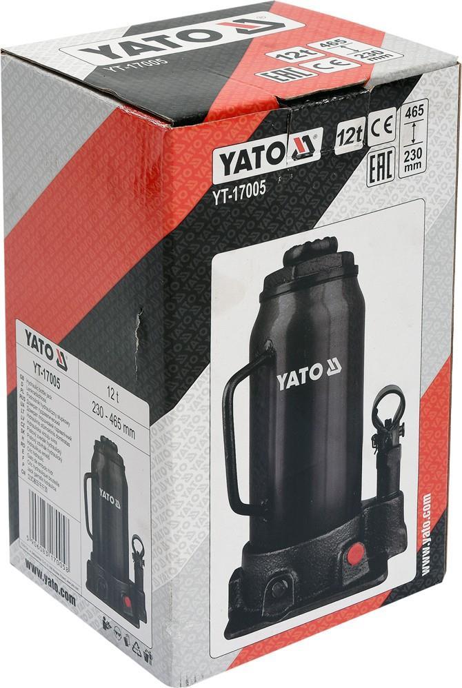 Yato YT-17005 - Auto - 12000 kg - Hydraulischer Wagenheber - 23 cm - 46,5 cm - Schwarz (YT-17005) von YATO