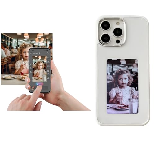 YATUO DIY E-Ink Handyhülle für iPhone 14 Pro, Bedienung Smart Photo Rückprojektion, Customiza Handyhülle, zeigt Fotos sofort auf dem Tintenbildschirm an, personalisieren Sie Ihre Handyhülle, Weiß YATUO DIY E-Ink Handyhülle für iPhone 14 Pro, Bedienung Smart Photo Rückprojektion, Customiza Handyhülle, zeigt Fotos sofort auf dem Tintenbildschirm an, personalisieren Sie Ihre Handyhülle, Weiß von YATUO