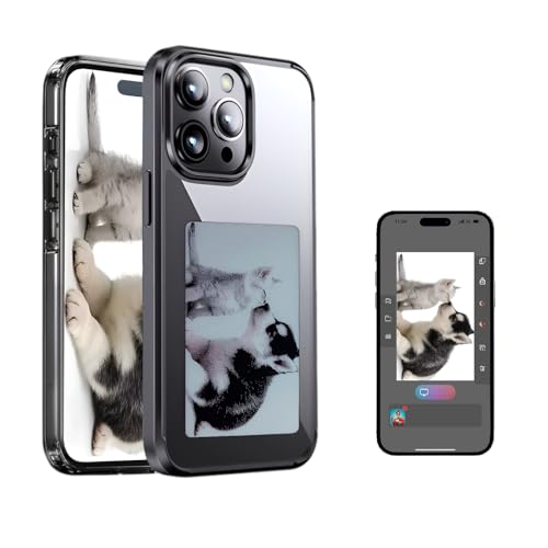 Schutzhülle für Smart-Foto-Rückprojektion zum Selbermachen, anpassbare E-Ink-Handyhülle, zeigt Fotos sofort auf dem Tintenbildschirm, personalisieren Sie Ihr Telefon jederzeit und überall (schwarz, Schutzhülle für Smart-Foto-Rückprojektion zum Selbermachen, anpassbare E-Ink-Handyhülle, zeigt Fotos sofort auf dem Tintenbildschirm, personalisieren Sie Ihr Telefon jederzeit und überall (schwarz, von YATUO