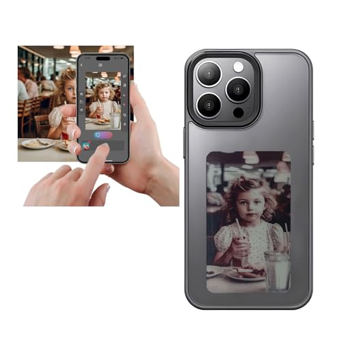 Schutzhülle für Smart-Foto-Rückprojektion zum Selbermachen, anpassbare E-Ink-Handyhülle, zeigt Fotos sofort auf dem Tintenbildschirm an, personalisieren Sie Ihr Telefon jederzeit und überall (schwarz, Schutzhülle für Smart-Foto-Rückprojektion zum Selbermachen, anpassbare E-Ink-Handyhülle, zeigt Fotos sofort auf dem Tintenbildschirm an, personalisieren Sie Ihr Telefon jederzeit und überall (schwarz, von YATUO