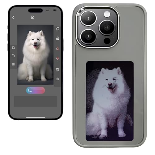 YATUO E-Ink Handyhülle für iPhone 14 Pro, personalisierbar über App, smarte Foto-Rückprojektion, App zeigt Fotos sofort auf dem Tintenbildschirm auf der Rückseite an YATUO E-Ink Handyhülle für iPhone 14 Pro, personalisierbar über App, smarte Foto-Rückprojektion, App zeigt Fotos sofort auf dem Tintenbildschirm auf der Rückseite an von YATUO