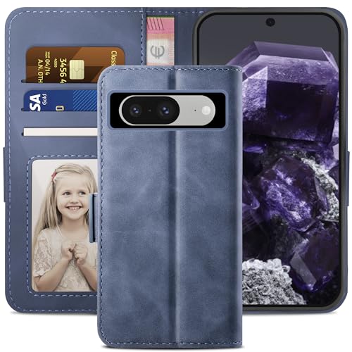 YATWIN Schutzhülle für Google Pixel 8, Flip Wallet Ledertasche mit Kartenfach und stoßfester Funktion, Ständer, Handyhüllen für Google Pixel 8 – Hellblau YATWIN Schutzhülle für Google Pixel 8, Flip Wallet Ledertasche mit Kartenfach und stoßfester Funktion, Ständer, Handyhüllen für Google Pixel 8 – Hellblau von YATWIN