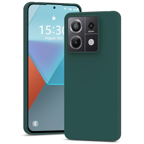 YATWIN für Xiaomi Redmi Note 13 Pro 5G Hülle, Premium Silikon Handyhülle mit Seidig-Weicher Berühren Ultra Dünne Stoßfeste Kratzfeste Schutzhülle, Grün von YATWIN