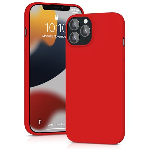 YATWIN Silikon Hülle Kompatibel mit iPhone 11 Pro Hülle, Handyhülle für iPhone 11 Pro, Soft-Touch, Stoßfest, Staubdicht, Ganzkörper-Schutzhülle, Rot von YATWIN