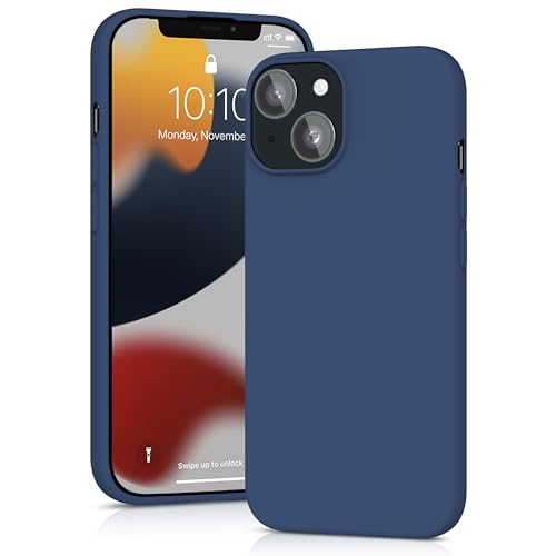 YATWIN Silikon Hülle Kompatibel mit iPhone 13 Mini Hülle, Handyhülle für iPhone 13 Mini, Soft-Touch, Stoßfest, Staubdicht, Ganzkörper-Schutzhülle, Blau von YATWIN