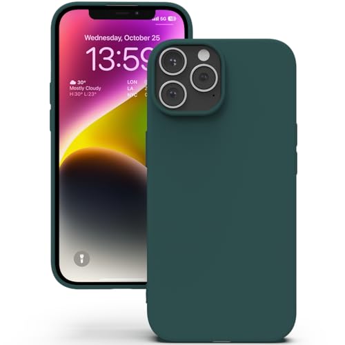 YATWIN Silikon Hülle Kompatibel mit iPhone 13 Pro Max Hülle, Handyhülle für iPhone 13 Pro Max, Soft-Touch, Stoßfest, Staubdicht, Ganzkörper-Schutzhülle, Grün von YATWIN