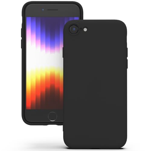 YATWIN für iPhone SE 2022/2020, iPhone 8/7 Hülle, Premium Silikon Handyhülle mit Seidig-Weicher Berührung, Ultra Dünn, Stoßfest, Anti-Kratzer, Schwarz YATWIN für iPhone SE 2022/2020, iPhone 8/7 Hülle, Premium Silikon Handyhülle mit Seidig-Weicher Berührung, Ultra Dünn, Stoßfest, Anti-Kratzer, Schwarz von YATWIN