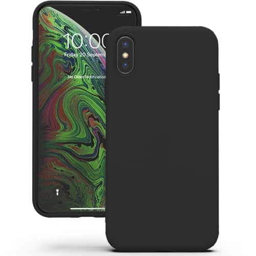 YATWIN für iPhone X Hülle, iPhone XS Hülle, Premium Silikon Handyhülle mit Kameraschutz, Seidig-Weicher Berühren Ultra Dünne Stoßfeste Kratzfeste Schutzhülle, Schwarz YATWIN für iPhone X Hülle, iPhone XS Hülle, Premium Silikon Handyhülle mit Kameraschutz, Seidig-Weicher Berühren Ultra Dünne Stoßfeste Kratzfeste Schutzhülle, Schwarz von YATWIN