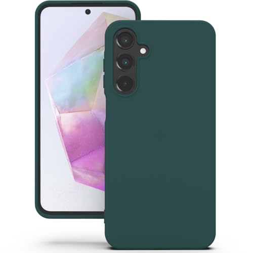 YATWIN für Samsung Galaxy A35 5G Hülle, Premium Silikon Handyhülle mit Kameraschutz, Seidig-Weicher Berühren Ultra Dünne Stoßfeste Kratzfeste Schutzhülle, Grün YATWIN für Samsung Galaxy A35 5G Hülle, Premium Silikon Handyhülle mit Kameraschutz, Seidig-Weicher Berühren Ultra Dünne Stoßfeste Kratzfeste Schutzhülle, Grün von YATWIN