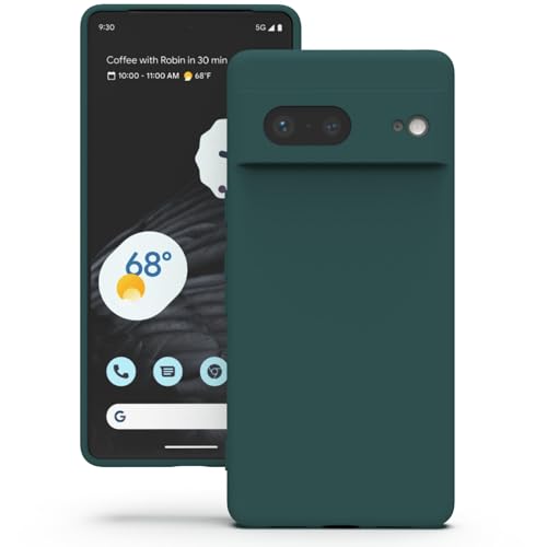 YATWIN Silikon Hülle kompatibel mit Google Pixel 7, Handyhülle für Google Pixel 7, Soft-Touch, Stoßfest, Staubdicht, Kratzfeste Ganzkörper Schutzhülle, Grün von YATWIN