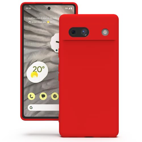 YATWIN Silikon Hülle kompatibel mit Google Pixel 7A, Handyhülle für Google Pixel 7A, Soft-Touch, Stoßfest, Staubdicht, Kratzfeste Ganzkörper Schutzhülle, Rot YATWIN Silikon Hülle kompatibel mit Google Pixel 7A, Handyhülle für Google Pixel 7A, Soft-Touch, Stoßfest, Staubdicht, Kratzfeste Ganzkörper Schutzhülle, Rot von YATWIN