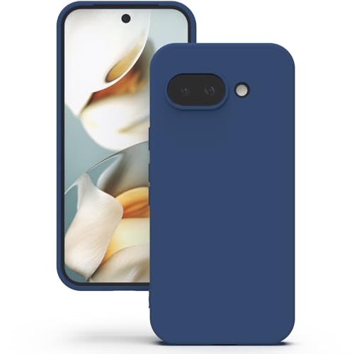 YATWIN für Google Pixel 9A Hülle, Premium Silikon Handyhülle mit Kameraschutz, Seidig-Weicher Berühren Ultra Dünne Stoßfeste Kratzfeste Schutzhülle, Blau von YATWIN
