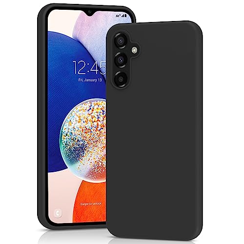 YATWIN Silikon Hülle kompatibel mit Samsung Galaxy A14 4G/5G, Handyhülle für Samsung Galaxy A14 4G/5G, Soft-Touch, Stoßfest, Staubdicht, Kratzfeste Ganzkörper Schutzhülle, Schwarz von YATWIN